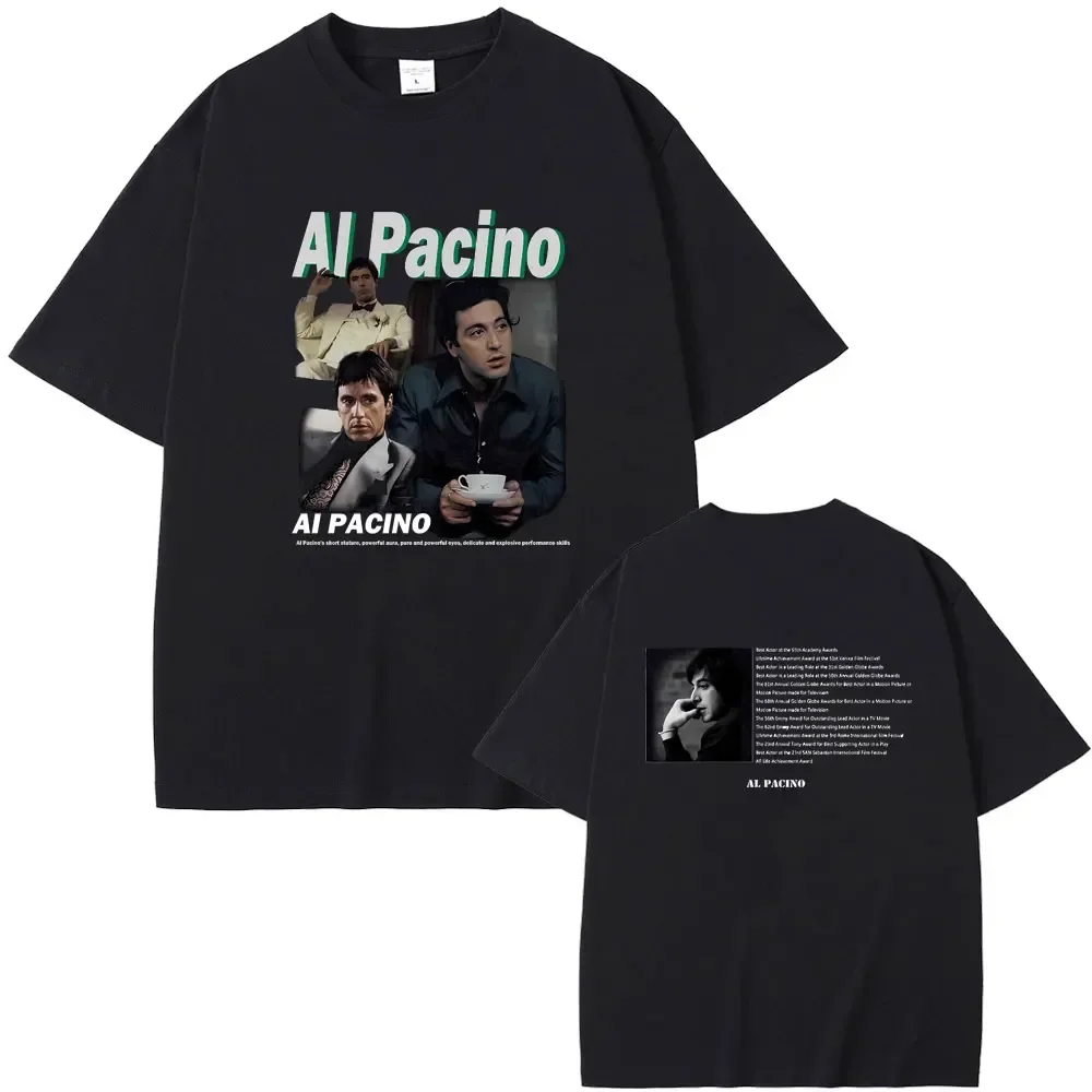 Movie Scarface Al Pacino Graphic T-shirt Men Women's Casual Vintage Hip Hop Punk Tshirt Men's Fashion Rock Oversized T Shirts