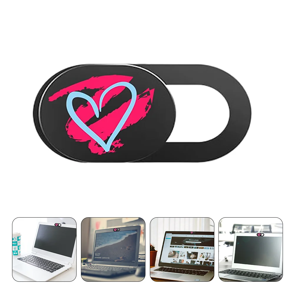 

3Pcs Heart Printed Privacy Protection Cover Slide Adhesive Phone Laptop Computer Tablet Privacy Protector
