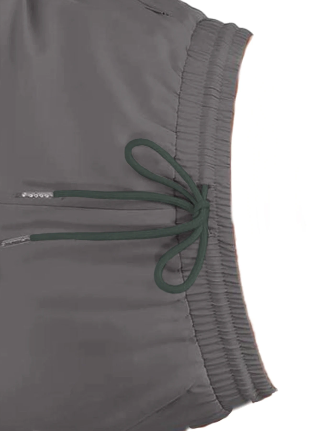 Sportshorts für Damen, zum Laufen, für Yoga, zweiteiliges Design, Shorts mit Anti-Exposition-Funktion, für Fitness, elastisch, figurformende Leggings. – Detail 21
