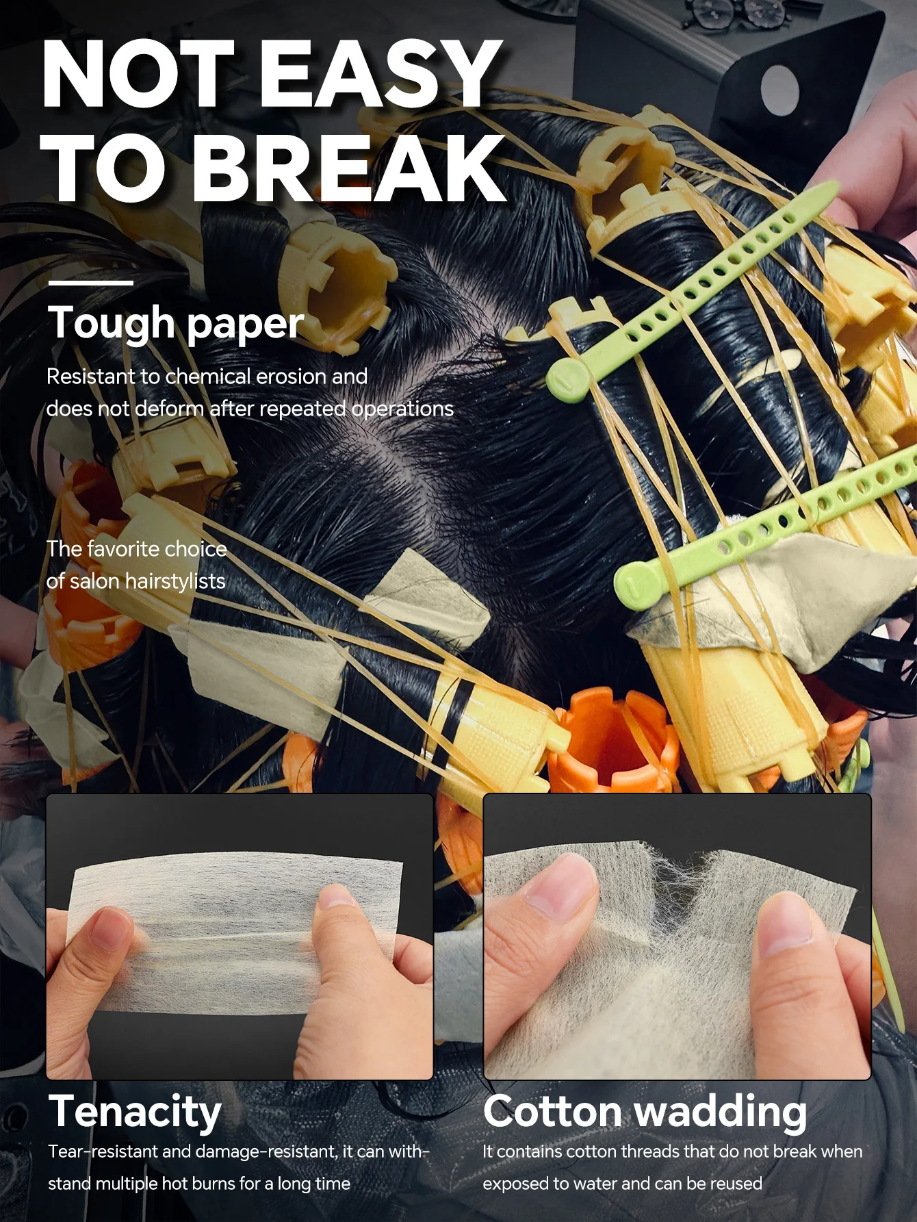 

Профессиональная ультратонкая бумага для холодной завивки волос, хлопковая бумага для завивочных бигуди, инструменты для укладки и ухода за волосами