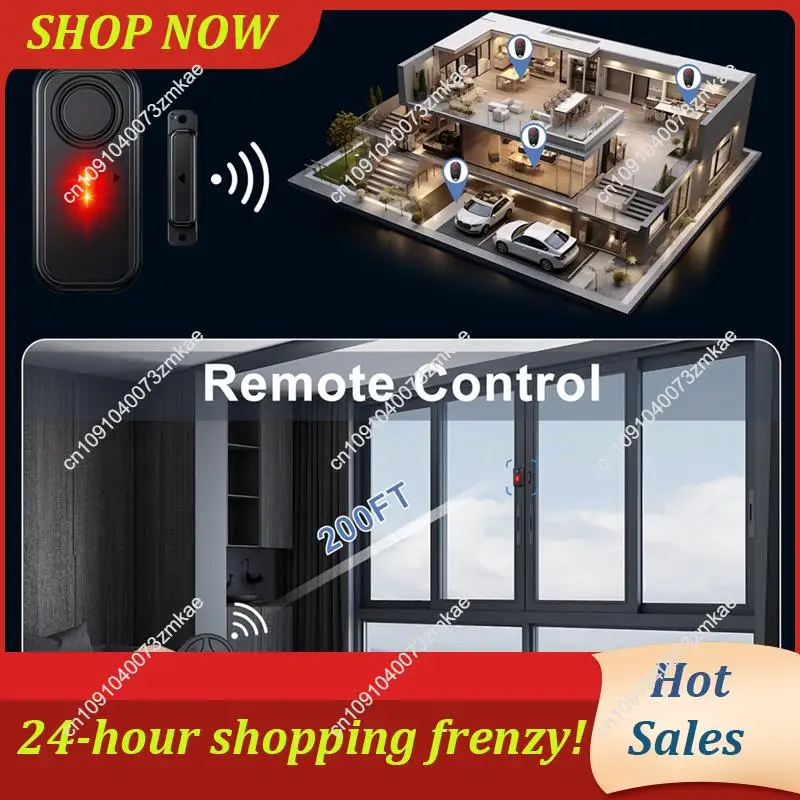 Daily Sale Burglar Protection With Wireless Magnetic Sensor Alarm For Doors And Windows, Waterproof Outdoor Home Security