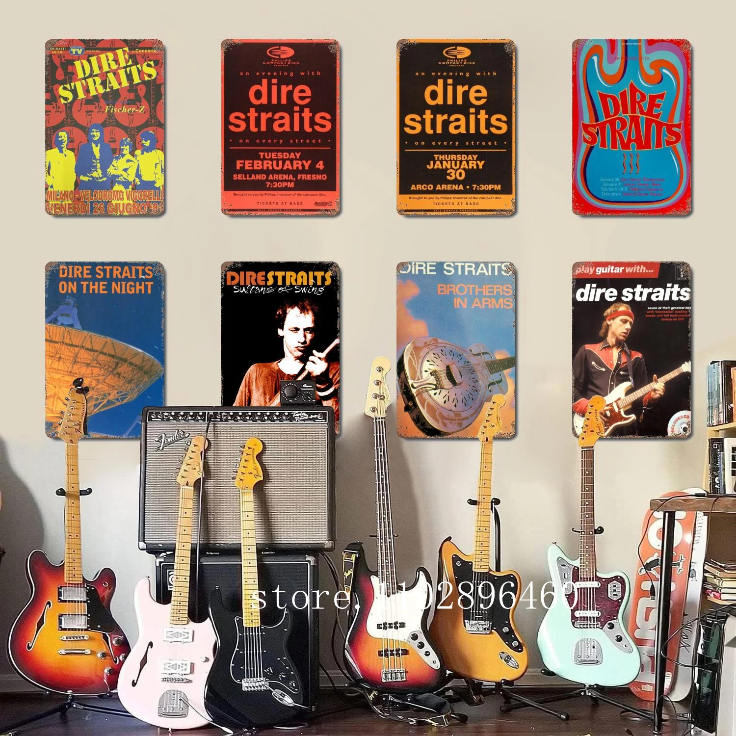 

Dire Straits Metal Plaques & Signs wall decor Vintage Tin Signs Captain Metal Poster Decor for Bar Pub Club Wall Decoration