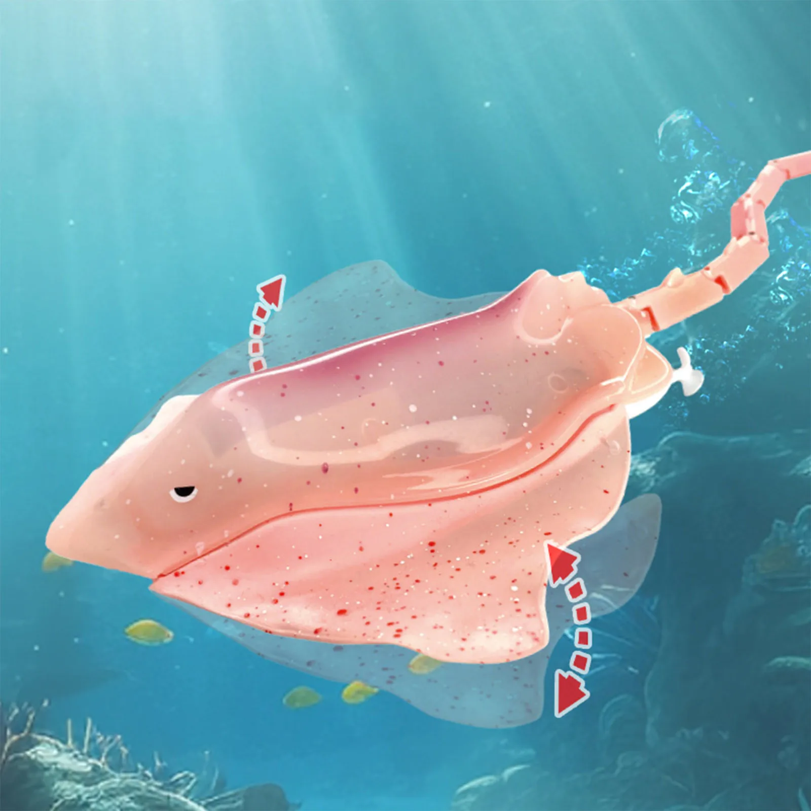 2,4G Control remoto buceo diablo pez doble Motor impermeable simulación bajo el agua barco de alta velocidad juguete regalos juguetes para niños