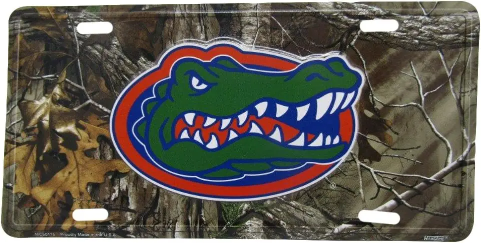 

Камуфляжная металлическая табличка Florida Gators G8R; металлическая табличка-вывеска