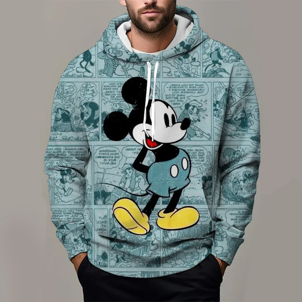 

Disney Minnie Mouse Sweatshirt Women's Spring Fashion Boy Girl Kids Anime Hoodies 3D Printed Autumn Casual Men Hoodie