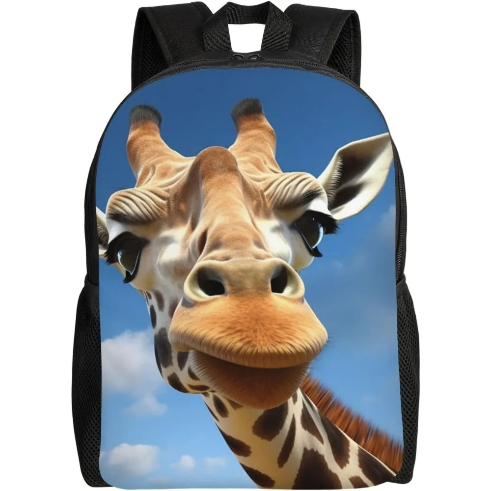 

Funny Giraffe Laptop Backpack For Women Men College Backpack Work Business Computer Bag Lightweight Bookbag Teacher Nurse Bags