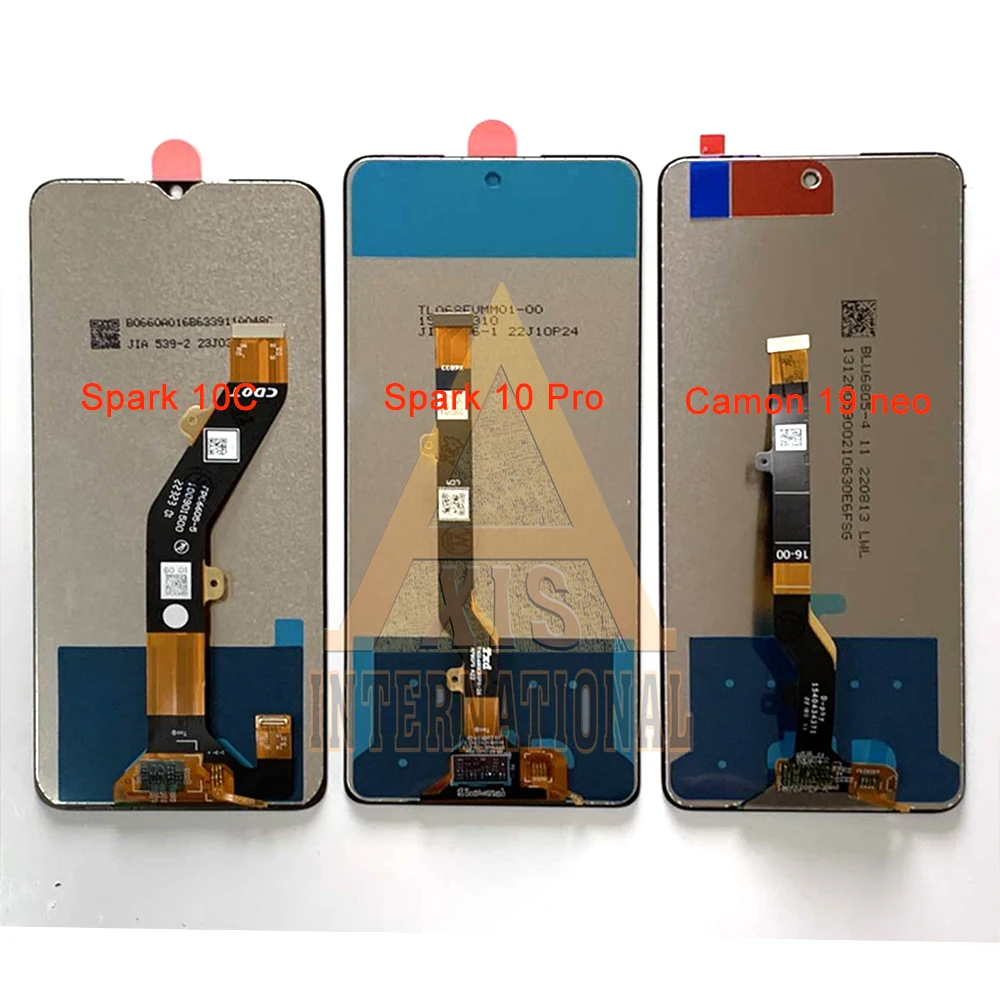 Tested For Infinix Tecno Camon 19 Neo 19 pro 4G 5G LCD Frame Display Screen Touch Digitizer For Tecno Spark 10 10C 10 Pro KI5k