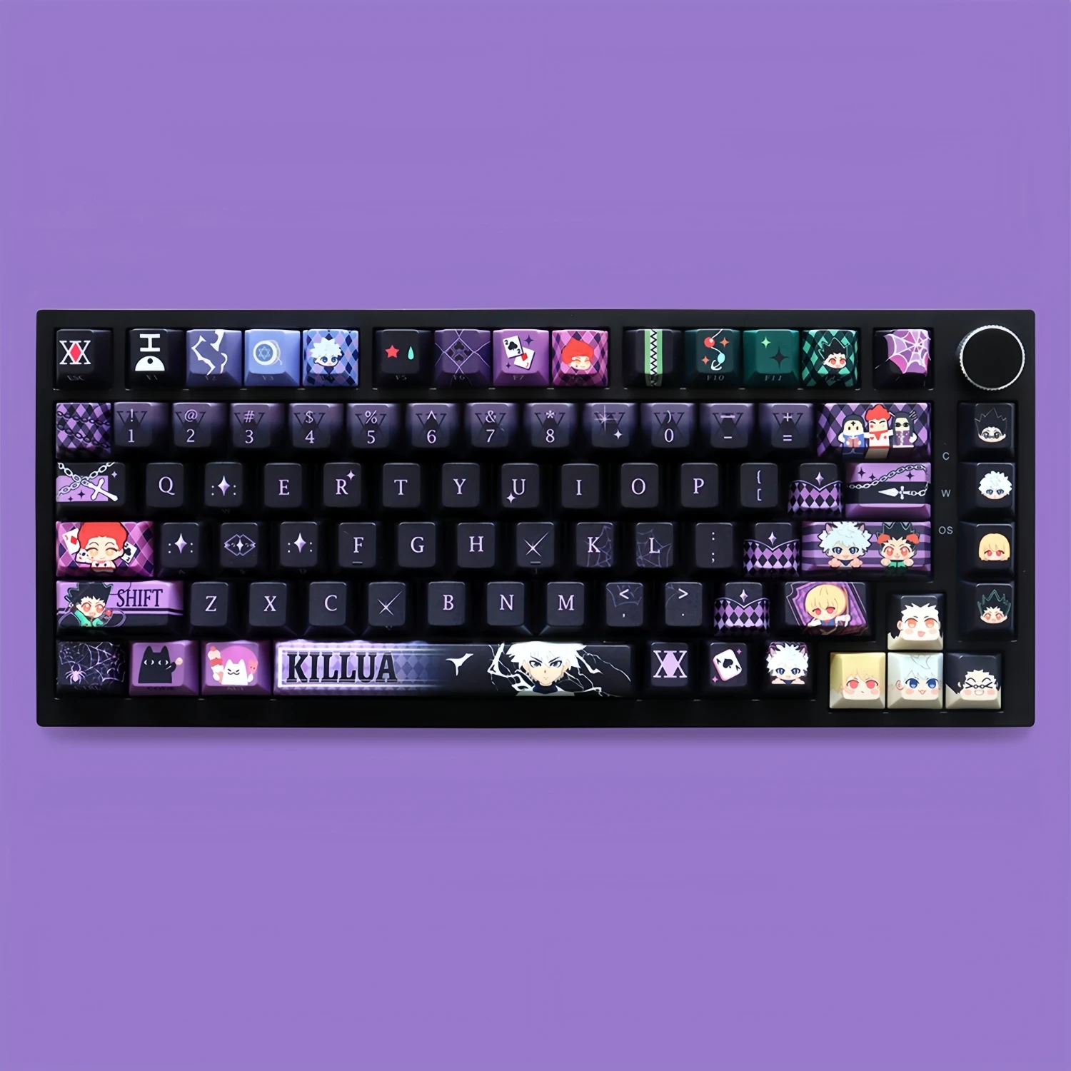 DIY Cute Cartoon Chibi Character Style Keycaps PBT 129 Keys Cherry Profile Custom Key Cap For MX Switch Mechanical Keyboard