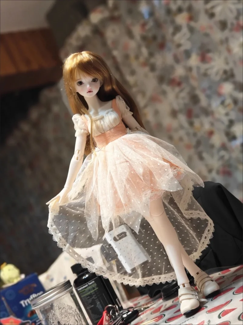 

Одежда для кукол BJD - подходит для платья с короткими рукавами и пышной юбкой размера 1/4. Доступно в 3 цветах. Аксессуары для кукол.