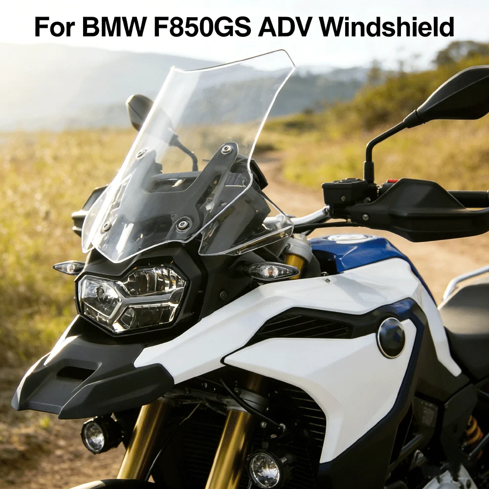 

For BMW F850GS ADV Windshield Windscreen Deflector Heightened and Thickened Sunshade Modified Motorcycle Windshield