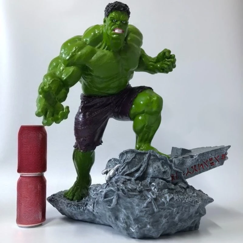 50cm Marvel Comics Collection Figure Hulk High-end Resin Anime Action Collection Desktop Ornament Decoration Children Toys Gifts