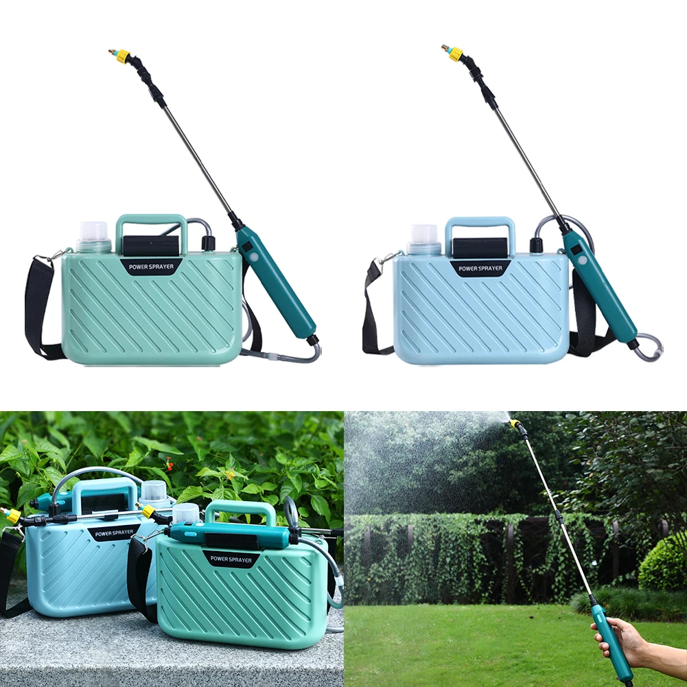 

5 L Electric Sprayer with 2 Mist Nozzles USB Rechargeable Lawn Electric Sprayer Digital Display Electric Garden Sprayer for Lawn