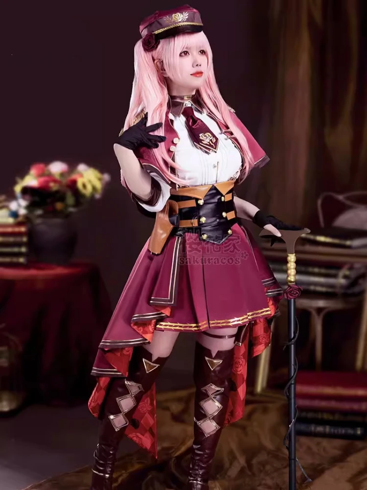 Rosemi lovelock cosplay traje vtuber jogo terno anime moda feminina uniforme role play roupas carnaval festa roupa pré-venda