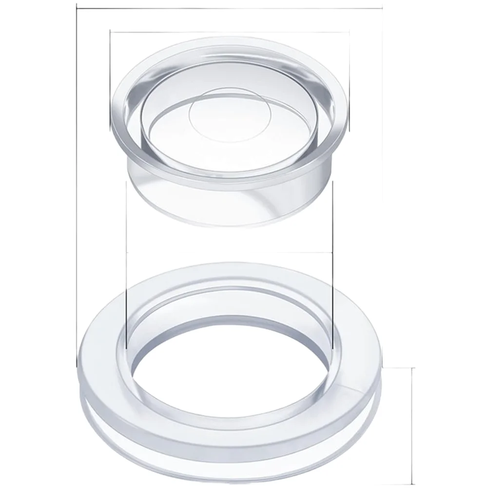 Swimming Pool Umbrella Hole Cover Ring Set Silicone Material for 2 Inch Table Opening Patio Shade Stability Enhancement