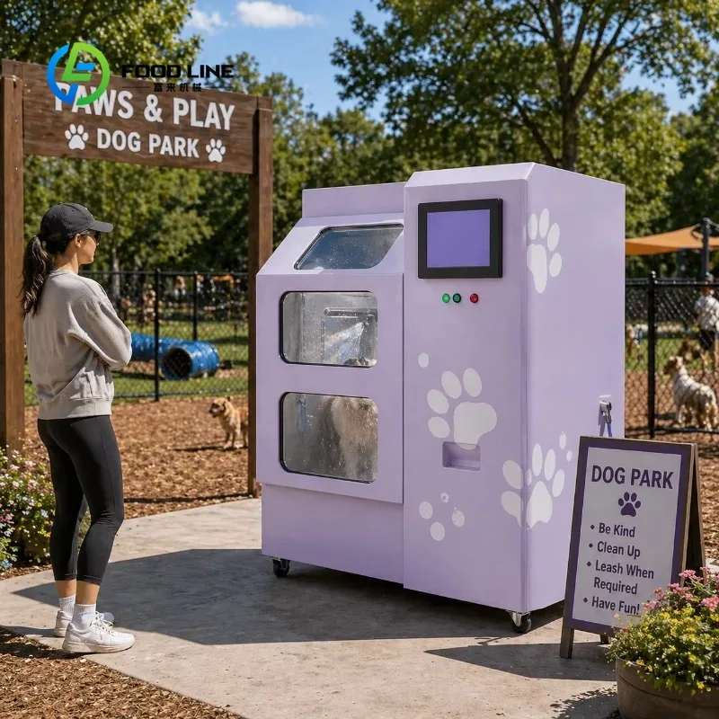 Custom Public Pet Grooming Wash Station Fully Auto Dog Bathing Dryer Machine Coin Operated Outdoor Self Service Pet Wash Kiosk