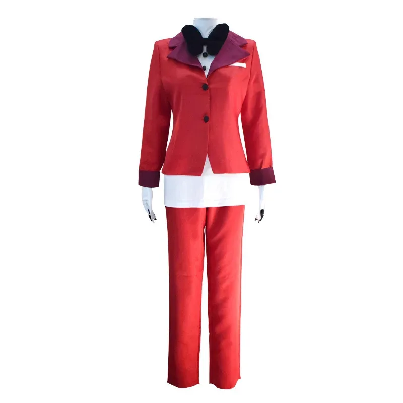 

2025 Charlie Morningstar Cosplay White Red Jacket Costume Uniform Anime Halloween Party Outfits for Women Full Sets