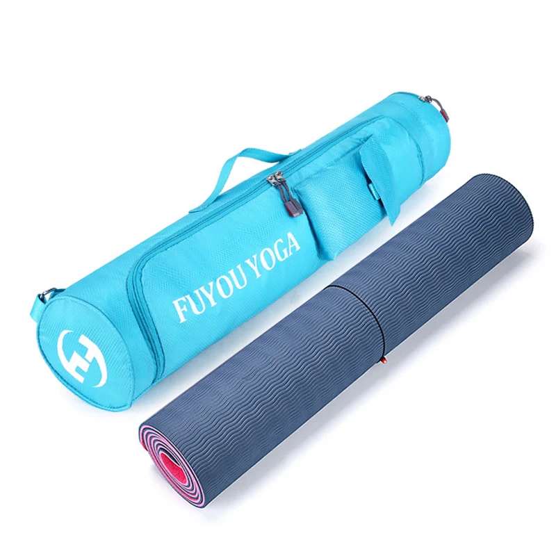 Thickened Yoga Mat Bag Waterproof Large Capacity Storage Single Shoulder Backpack Pilates Gym Fitness Pad Pocket Easy Carry Bag