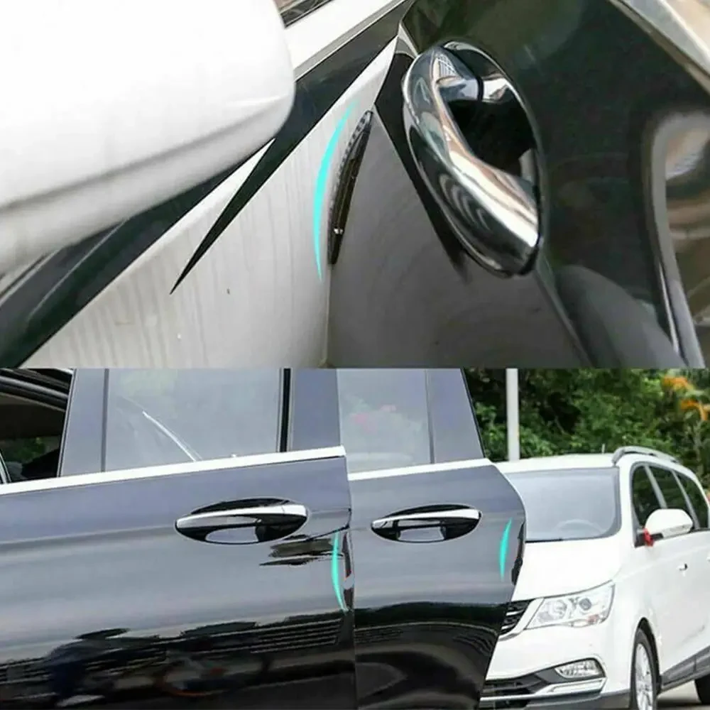 4pcs Car Door strips Anti Scratch Sticker Carbon Fiber Edge Protective Strips Side Doors Moldings Scuff trim Stickers for BMW