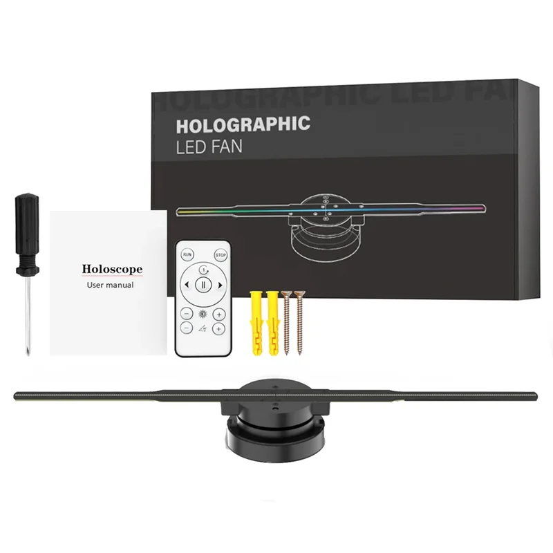 

ABPQ-WIFI 3D Holographic Projector 352LED Holographic Player Fan For Image Video Store Bar Party Advertising Display