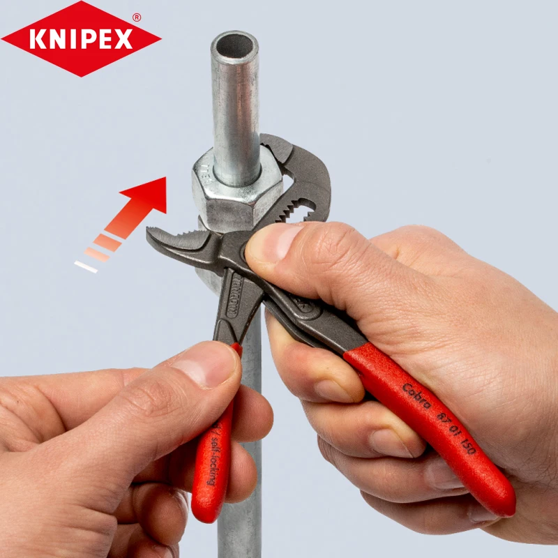 KNIPEX 00 20 72 V02 Mini Pliers Set KNIPEX Cobra High-Tech Water Pump Pliers 87 01 150 High Leverage Diagonal Cutter 74 01 160