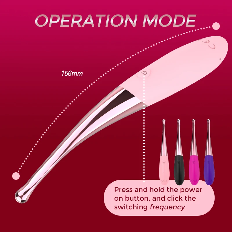 HESEKS Powerful Pinpoint Clitoral Stimulator G Spot Vibrators for Women Nipple Clitoris Stimulator Female Vagina Massager