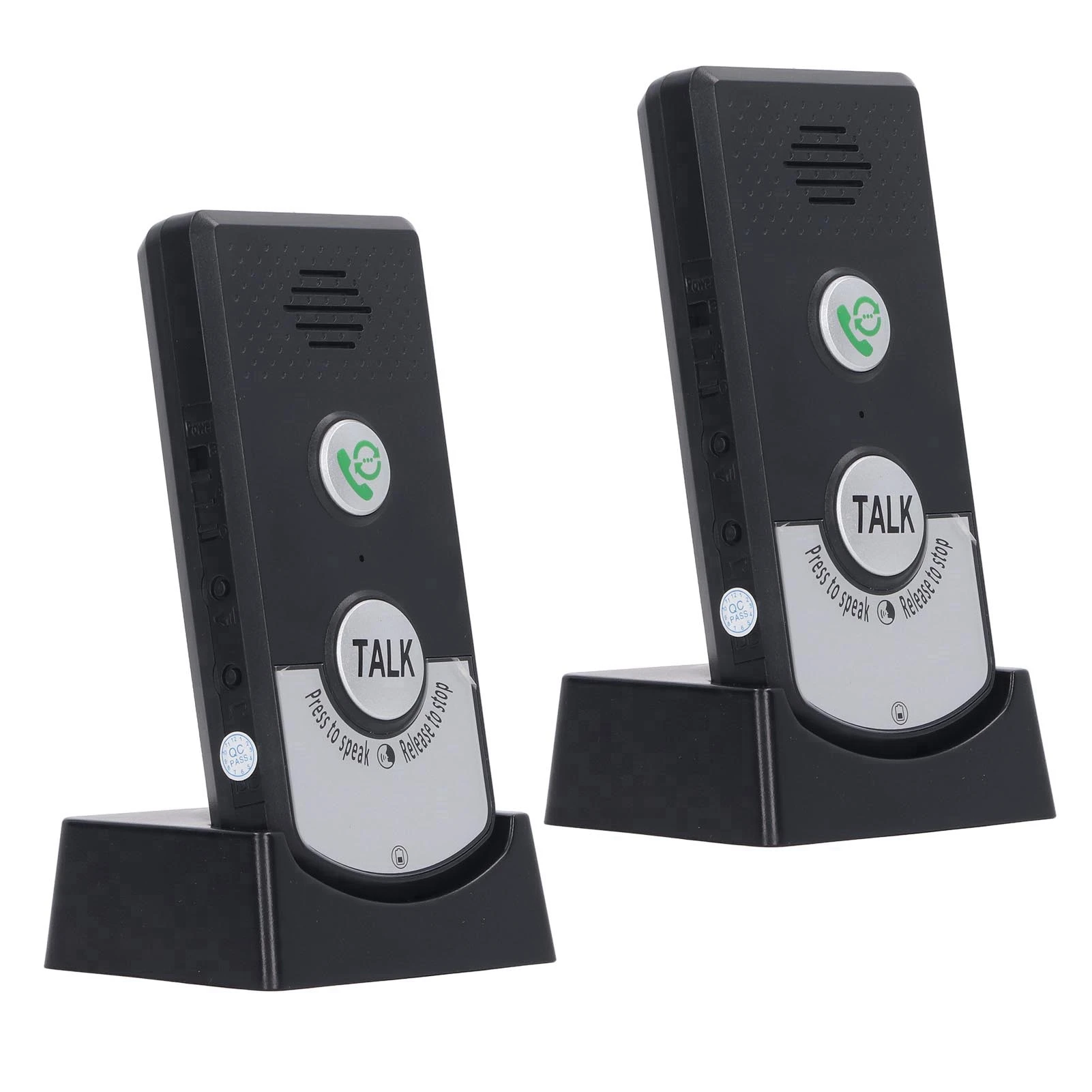Wireless Intercom Unit Wireless Voice Intercom Power Saving Light Indication Humanized Waterproof 2 Way Call for Hospital
