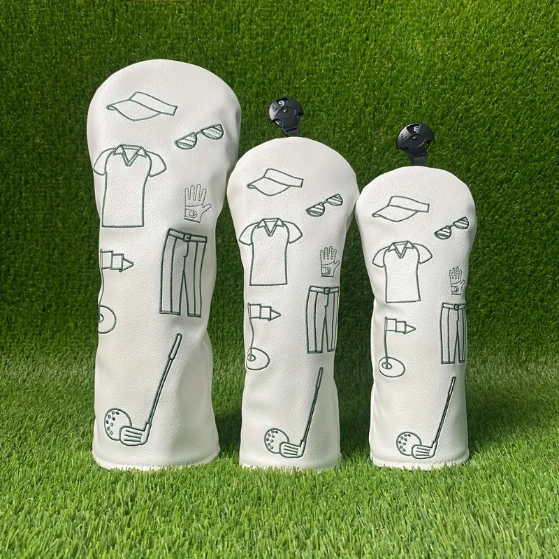 Golf Club Head Covers for Protection and Style Golf Head Cover 1 Wood 3/5 Wood UT Cover Protective Cover