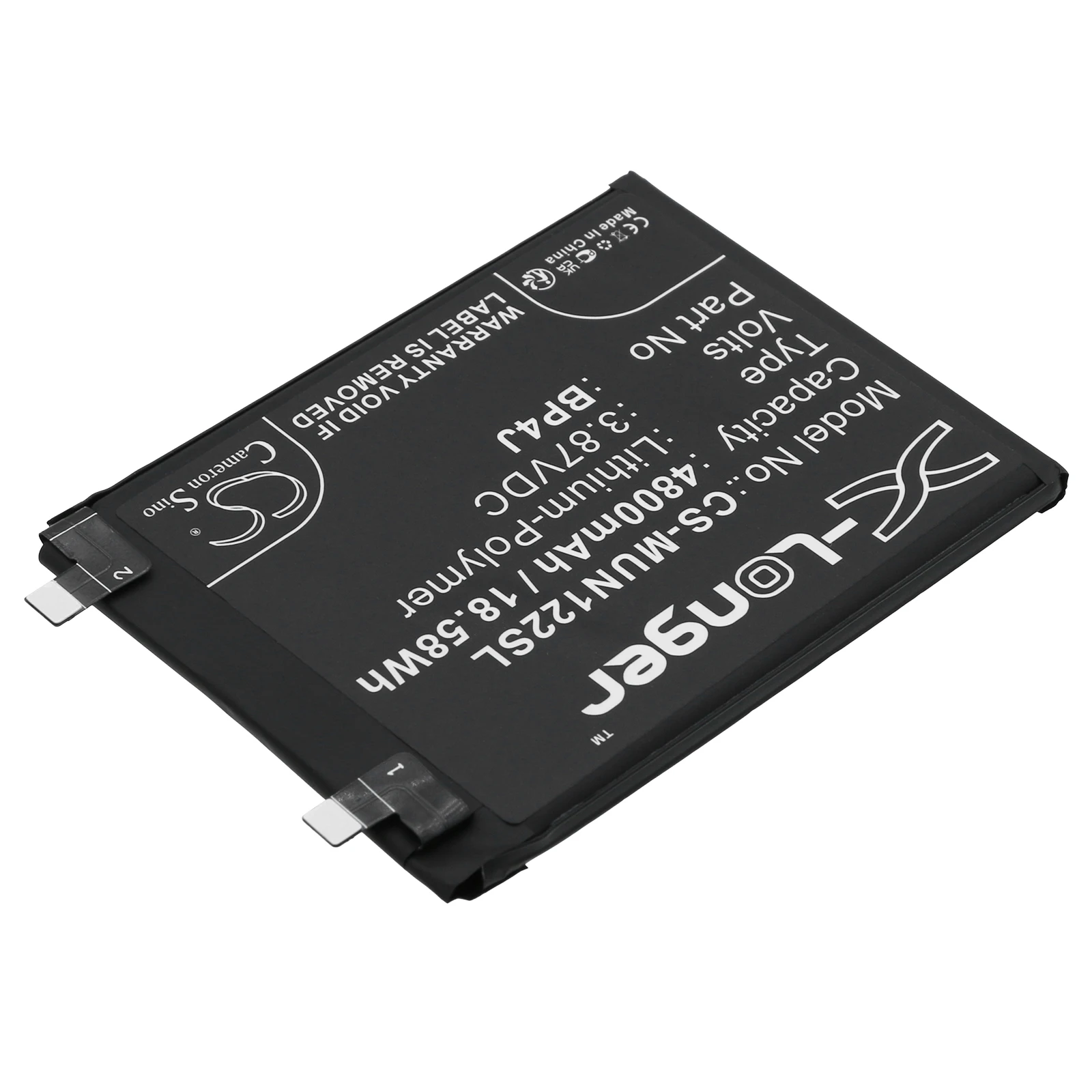 Mobile, SmartPhone Battery For Redmi:BP4J,Note 12 Pro+ 5G,22101316UP,Note 12 5G,22101316UCP,--4800mAh/18.58Wh--Li-Polymer--3.87V