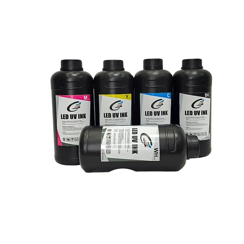 for Wholesale Eco-Friendly UV Curable Printer Ink i3200 Soft Hard Materials 1000ml Digital UV Flatbed Printer ink