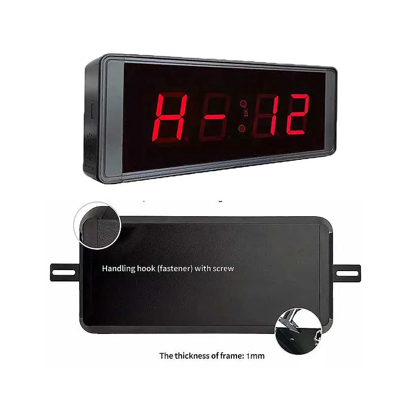 

Indoor Countdown LED Wall Clock, Count Up Timer, 7 Segment, 4 Digit, 1.8 Inch