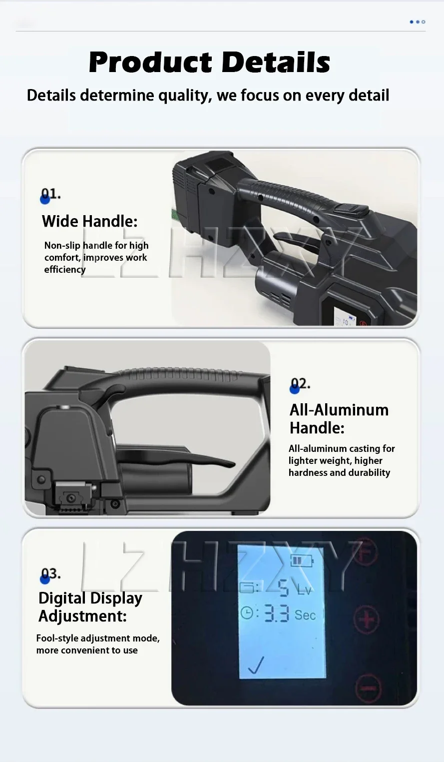 Portable Handheld 7-16mm PET/PP Strap Strapping Machine Electric Packaging Strap