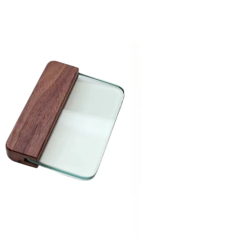 For Leather Tools Walnut Glass Scraper 8MM Tempered Glass Scraper
