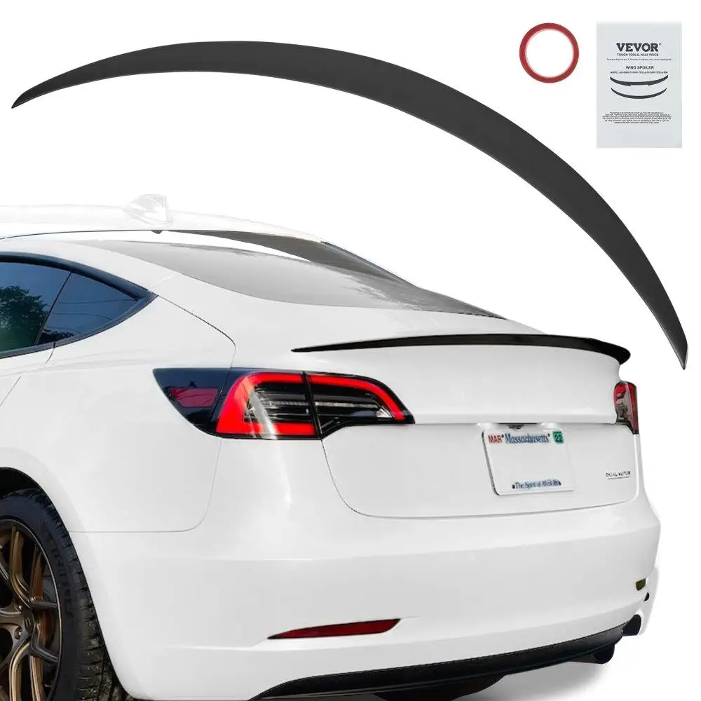 

for gt Wing Car Spoiler, 48.2 inch Spoiler, Compatible with for Tesla model 3 , High Strength ABS Material, Baking Paint, Car