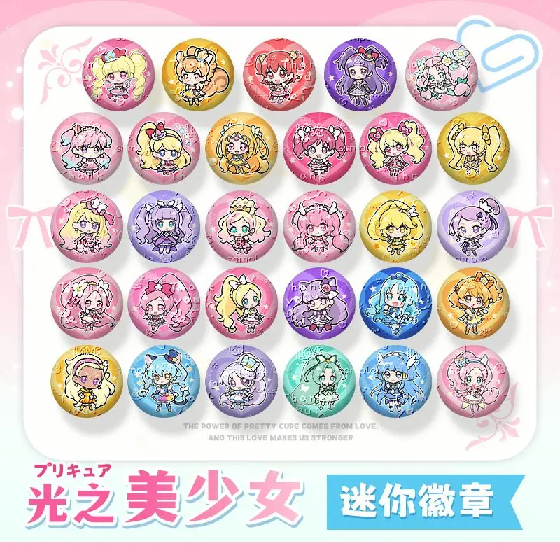 Pin de esmalte de anime Pretty Cure Flora para ropa, insignias de cosplay de dibujos animados, broche para mochila, regalos artísticos