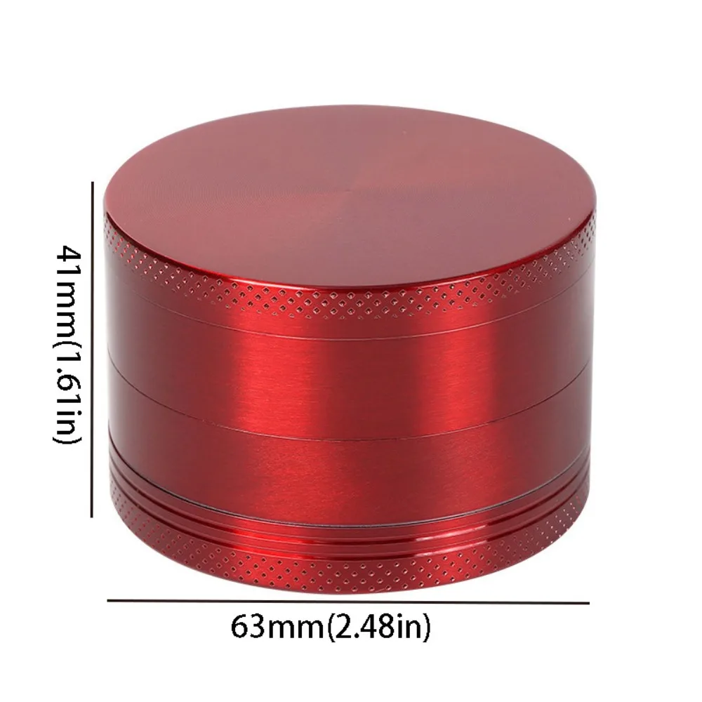

Crusher Machine Zinc Alloy 4-Layer Grinder 40mm Size Pollen Scraper Portable Grinder Non-Stick Coated Spice Crusher Kitchen Use