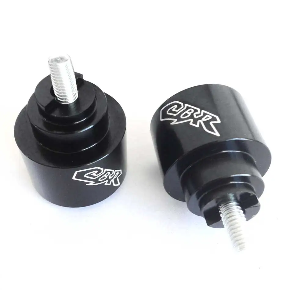 

Black / Chrome Hand Bar Ends For Honda Fireblade CBR 600 900 929 954 1000 1100 RR F4i F4 Super Blackbird CBR1100XX Motorcycle