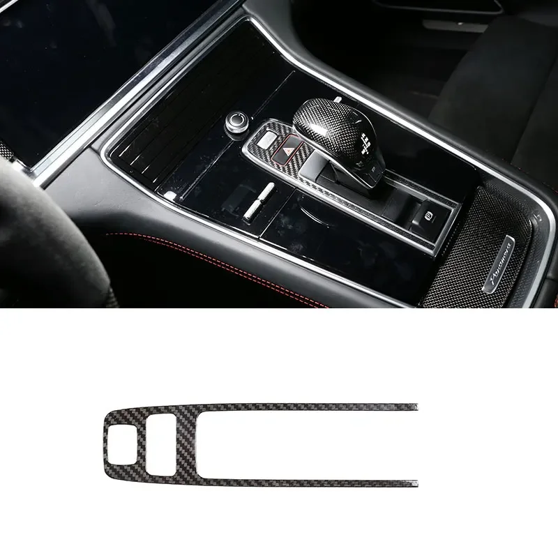 

For Porsche Panamera 2017-2023 Real Carbon Fiber Car P Parking Brake Buttons Cover Trim sticker Accessories