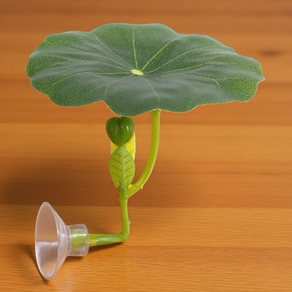 

Artificial Lotus Leaves Betta Fish Bed Ideal Resting Environment Soft Cozy Surface Aquarium Floating Plants Bed Leaf Hammock