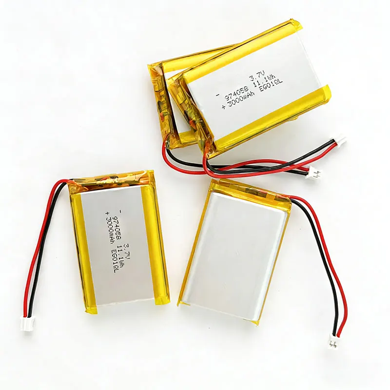 Li-Polymer Battery 3.7V 3000mAh 974058 LiPo Rechargeable Batteries Ph2.0 Plug for Massage Meter Gps Aeromodelling Phone Tablet