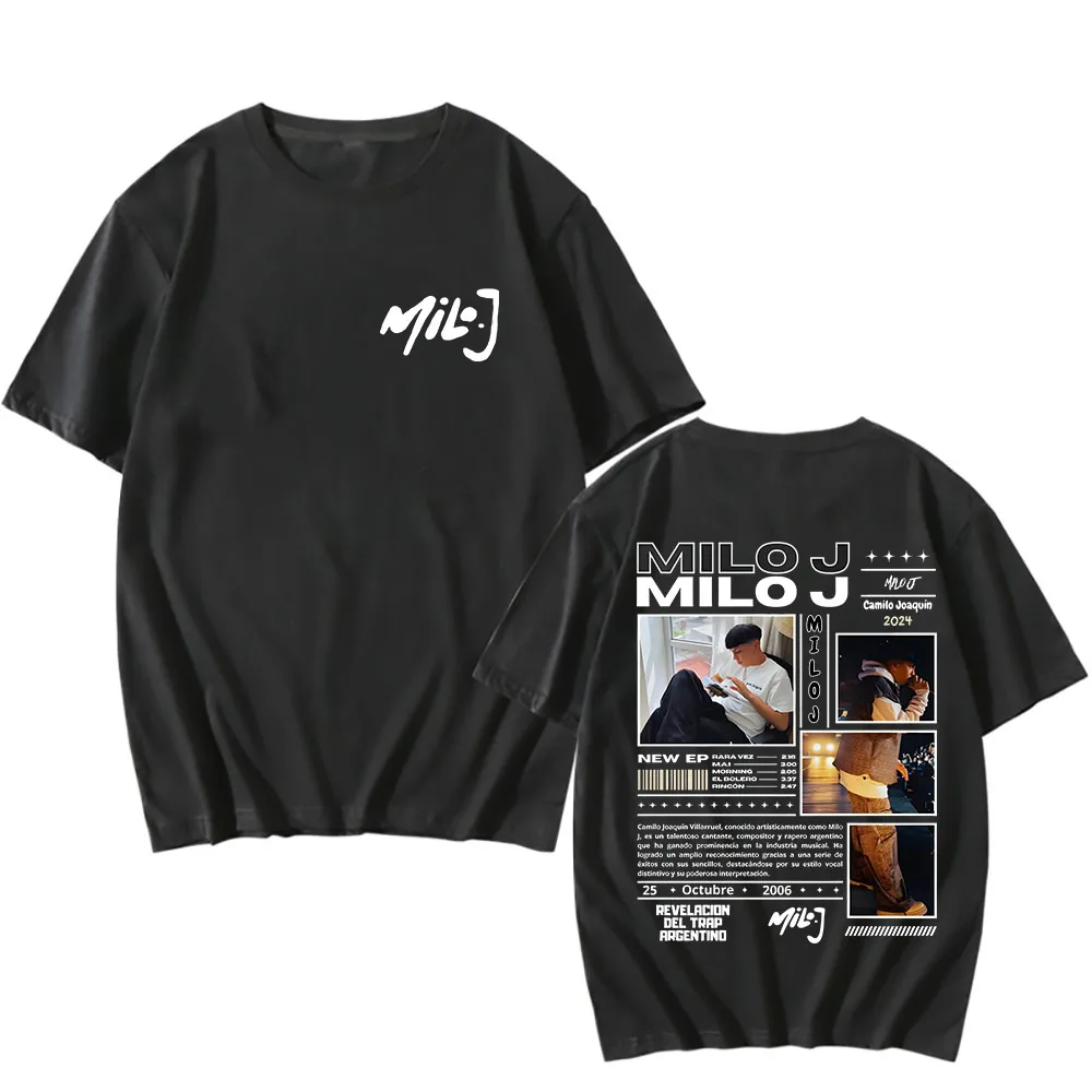 Milo J Men Retro T-Shirt Graphic Printing Fleece Hooded Sweatshirt for Autumn/Winter Grunge Clothing Sudaderas Casual Pullovers