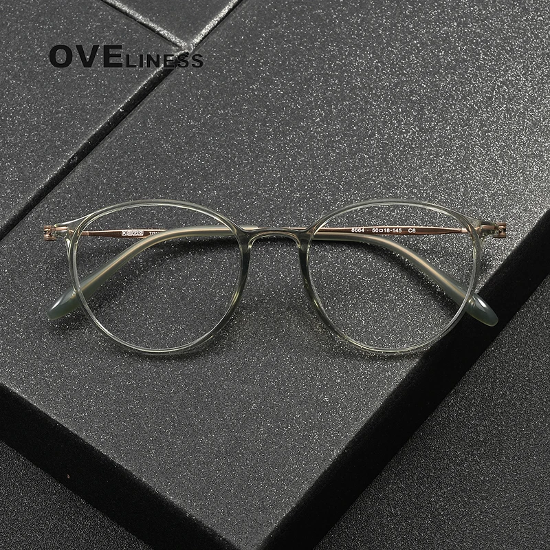 

Vintage Acetate Titanium Glasses Frame Men 2025 New Eyeglasses Frame Women Retro Luxury Brand Eyewear spectacles