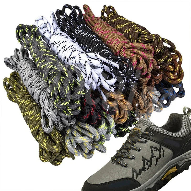 1 Pair Outdoor Sport Casual 18Colors Round Shoelaces Kids Sneakers Hiking Slip Rope Shoe Laces Sneakers Boot Shoelaces Strings