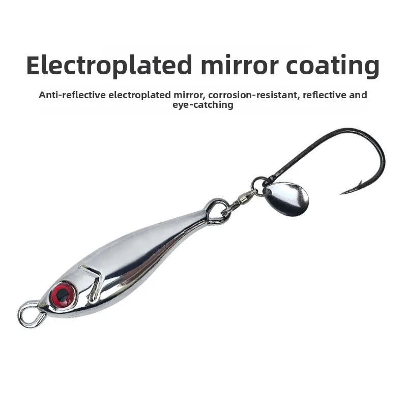 4 Stück 5g-30g Silberne Metall-Angelköder, Metall-Jigging-Köder für Wolfsbarsch, Makrele, Schnapper, Wurfangelköder, Meeresfischerei-Zubehör – Detail 3