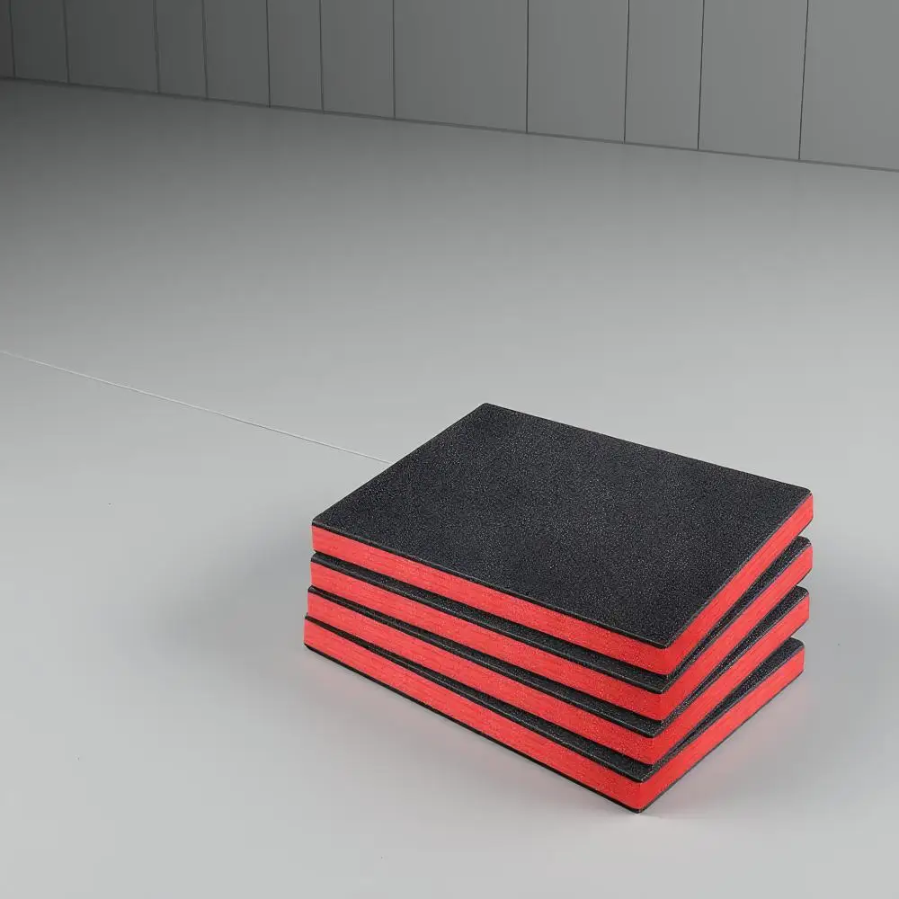 Cuttable Foam Tool Box Foam Inserts Black Red Multi-purpose Tabletop Miniatures Padding Tabletop Miniatures