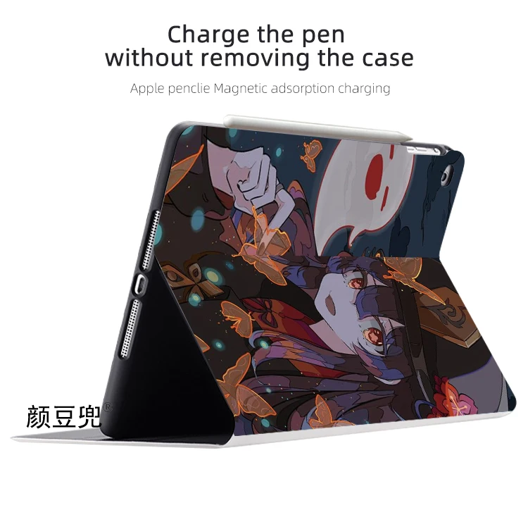 Hutao Anime Genshin Impact Case For iPad 10.2 8th 10th Generation Air 4 5 Mini 5 6 Case Luxury Silicone For iPad Pro11 12.9 inch