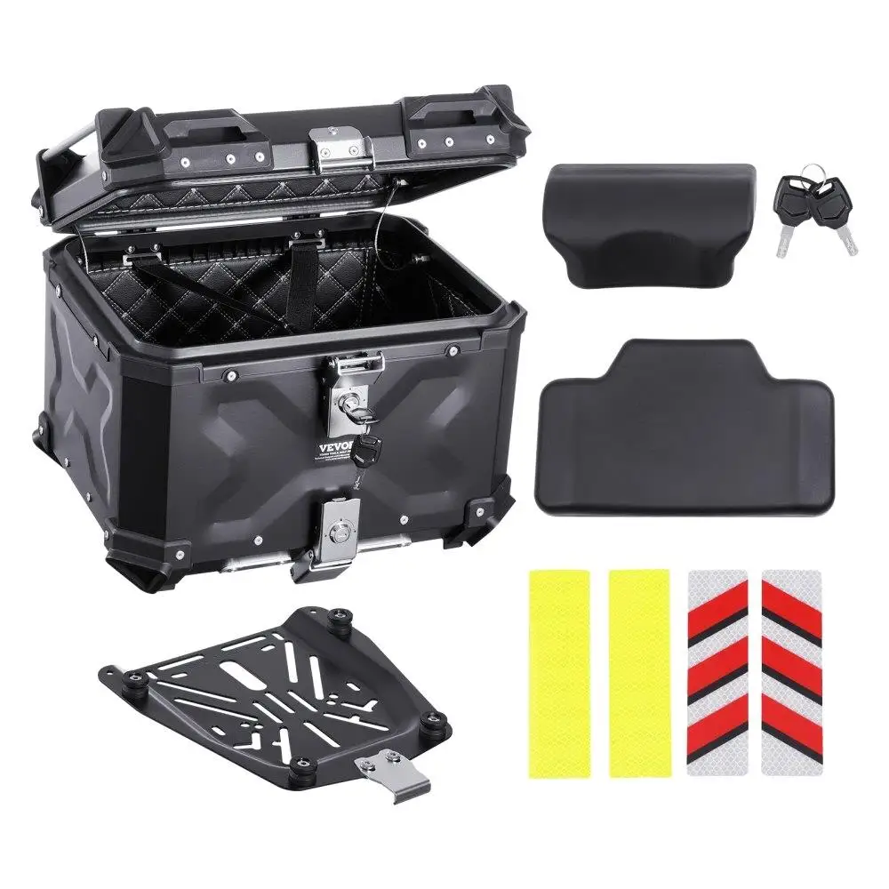 

45L Motorcycle Top for Case Motorbike Tail Box with Leather Lining