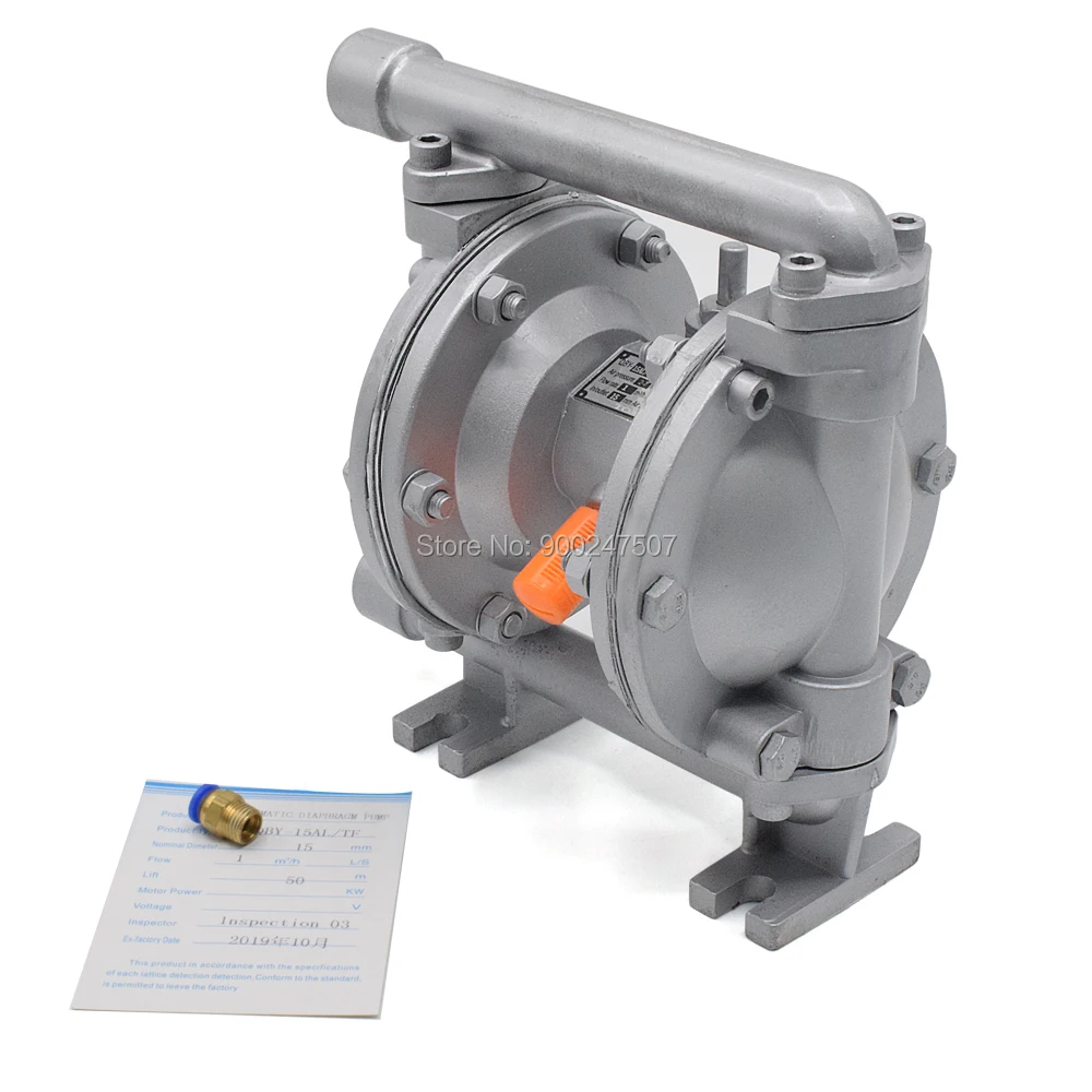 

Air Operated Double Diaphragm Pump 1‘’ 157L/min 41.5GPM Al Buna-N Diaphragm Optional for Chemical Industrial Water Treatment