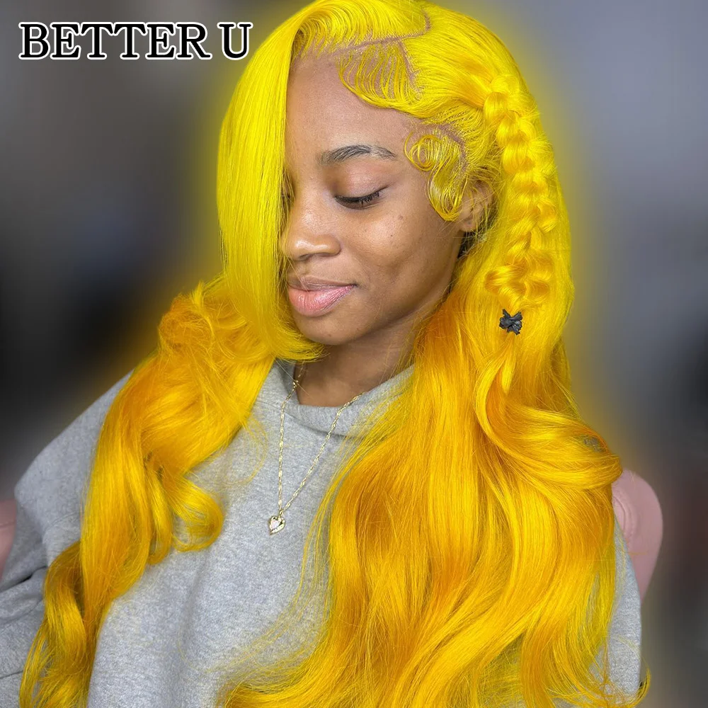 أومبير الأصفر 13x6 الدانتيل الجبهة خصلات الشعر المستعار الإنسان قبل قطعها البرازيلي شقراء ملونة 13x4 الدانتيل الباروكة الأمامية شعر الإنسان للنساء #2