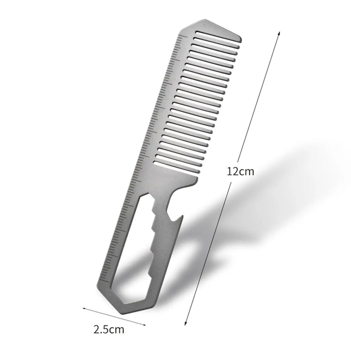 2026 New Titanium Alloy Multi-Tool Comb - Outdoor Camping Gear with Wrench, Ruler, and Bottle Opener