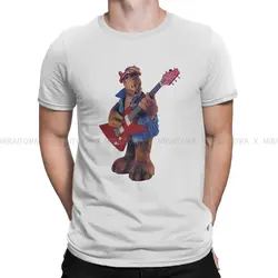 YEAH Guitar Man's TShirt ALF The Animated Series Crewneck Tops Fabric T Shirt Humor High Quality Birthday Gifts